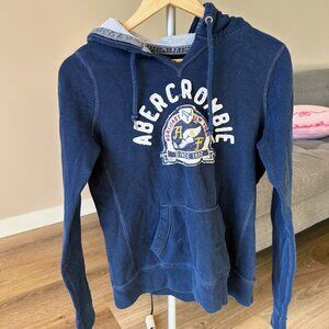 Navy blue y2k 2000s Abercrombie Hoodie